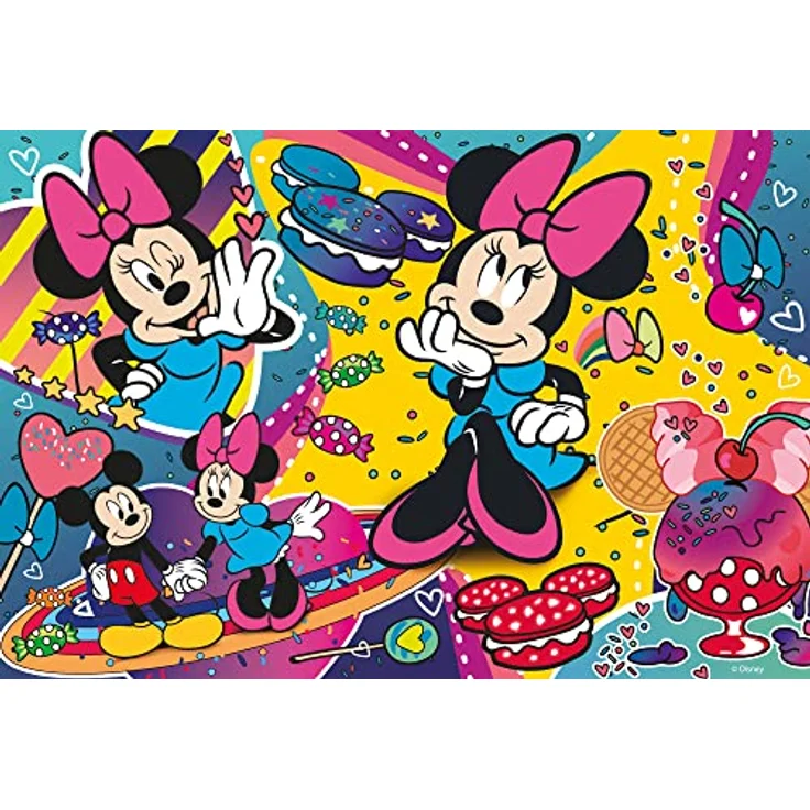 Lisciani DISNEY Minnie Mouse Geduldsspiel, Puzzle 250 Teile, Double Face 2 in 1 mit Malrückseite, 50 x 35 cm, Lernspiel für Mädchen ab 7 Jahren – Bild 2