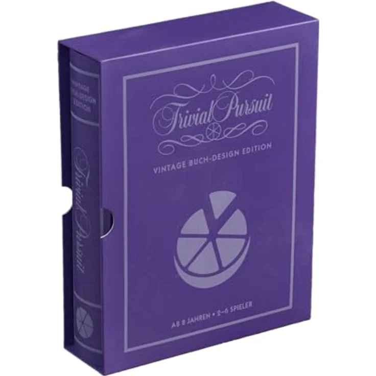 Gomazing Trivial Pursuit Vintage Buch Design Edition, Quizspiel mit 200 Fragen für 2 bis 6 Spieler ab 8 Jahren, Brettspiel im eleganten Buchformat – Bild 1