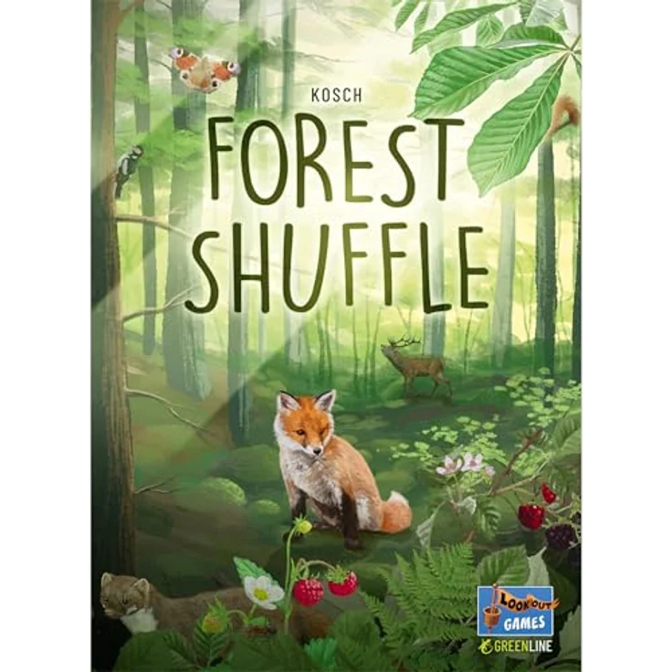 Lookout Spiele Waldmischen, strategisches Kartenspiel für 2-4 Spieler mit vielfältigem Waldbau und Tierattraktion – Bild 2