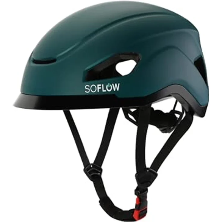 SoFlow Safe 'N' Drive Helm für Fahrräder, E-Scooter und Skateboards (Unisex, 55.5-59 cm, Türkis) – Bild 1