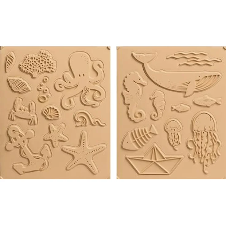 HEYDA Motivstempel-Set Maritim, Stempel mit Motiven von 10,0 bis 55,0 mm, 1 Stück – Bild 2