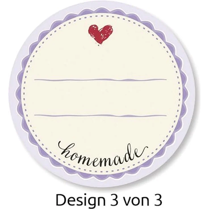 AVERY Zweckform Aufkleber 56819 Homemade, 50 selbstklebende Etiketten, rund und mehrfarbig – Bild 5