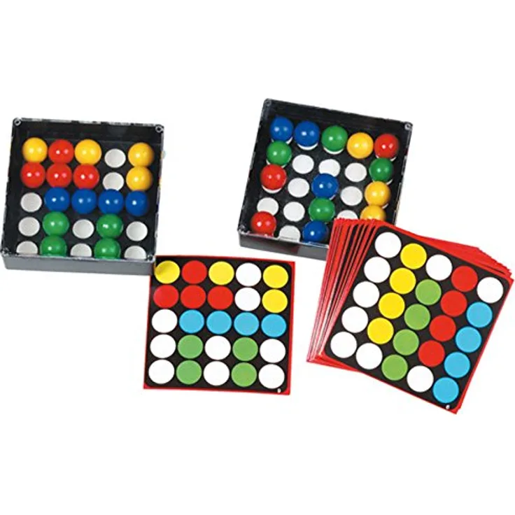 Betzold Tricky Fingers Lernspiel Konzentration Logisches Denken Spielzeug mit 14 Vorlagekarten, 2 Spiel-Kästchen