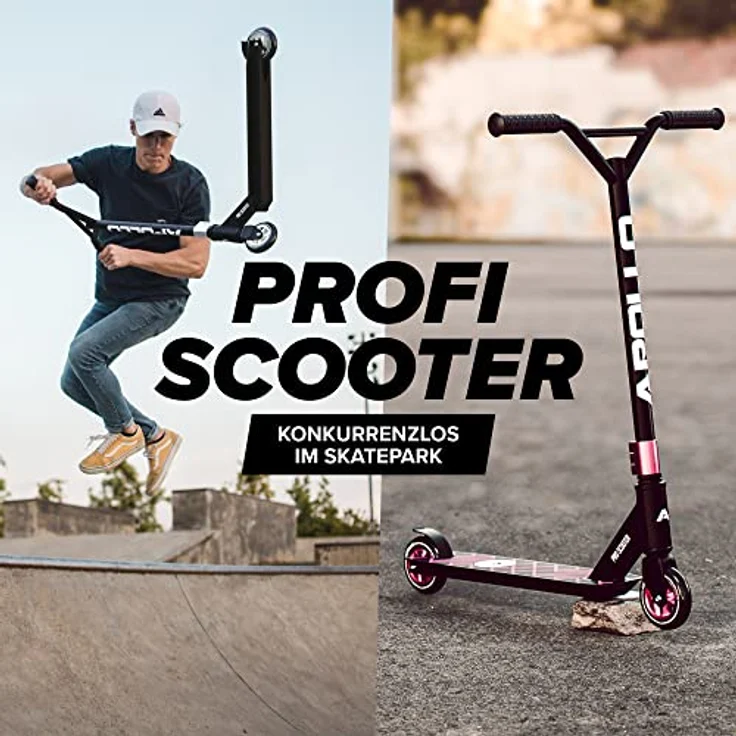 Apollo Stunt Scooter - Genius Pro | Robuster mit ABEC 9 Kugellager | Trick Roller, Tretroller, Starker Stuntroller | Top Kinder ab 6 Jahre | perfekt auch als Cityroller – Bild 2
