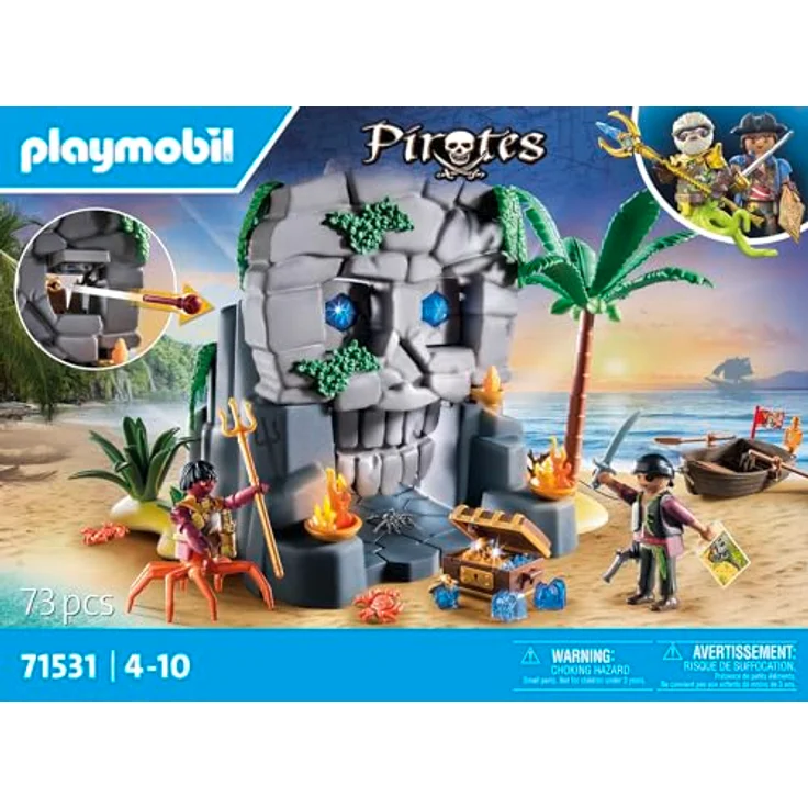 Playmobil® Konstruktions-Spielset Totenkopfinsel (71531), Pirates, (73 St), Made in Europe – Bild 4