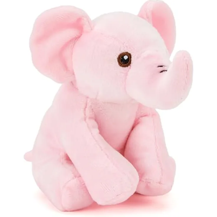 Zappi Co Rosi der rosa Elefant Plüschtier, 15 cm, weich und kuschelig, 100% recycelte Materialien, maschinenwaschbar