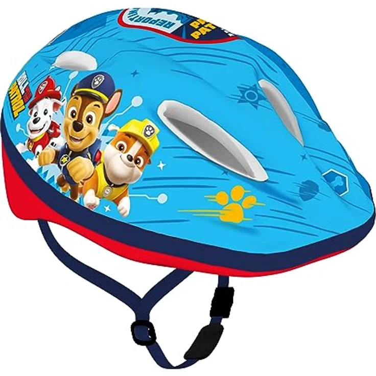 Kinder Fahrradhelm Paw Patrol Boys, hellblau, 52-56cm, Chase, Rubble, Marshall – Bild 1