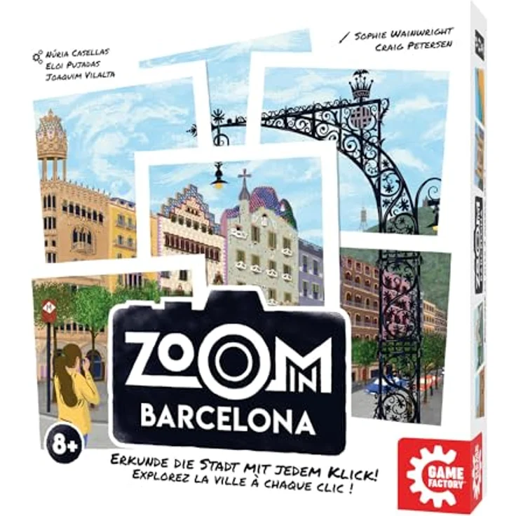 Game Factory 646095 Zoom in Barcelona, Familienspiel mit spielerischem Städtetrip, geeignet für Erwachsene und Kinder ab 8 Jahren – Bild 5