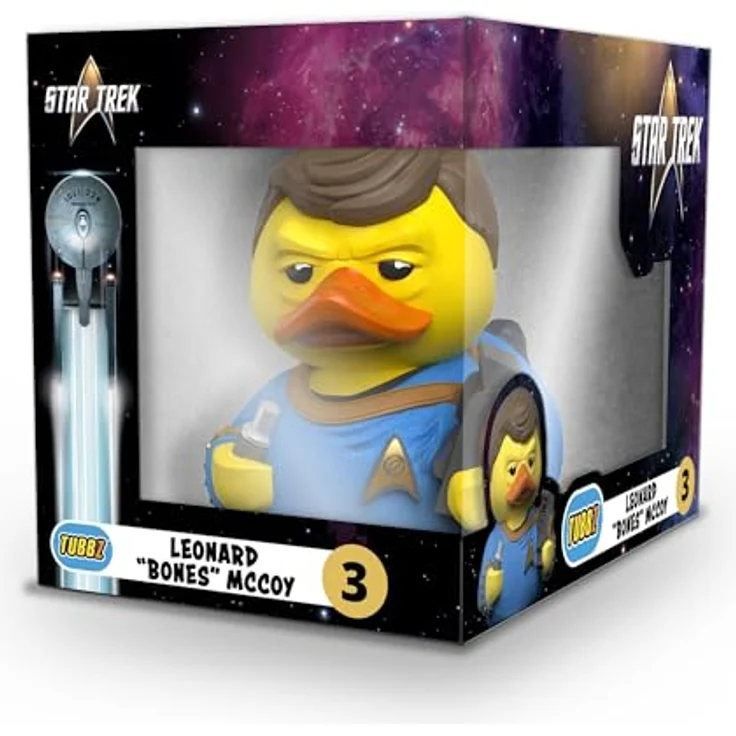 TUBBZ Leonard 'Bones' McCoy TUBBZ Box-Ausgabe, Sammelfigur aus Vinyl in Form einer Gummiente, offizielles Star Trek Merchandise, ca. 9 cm groß – Bild 2