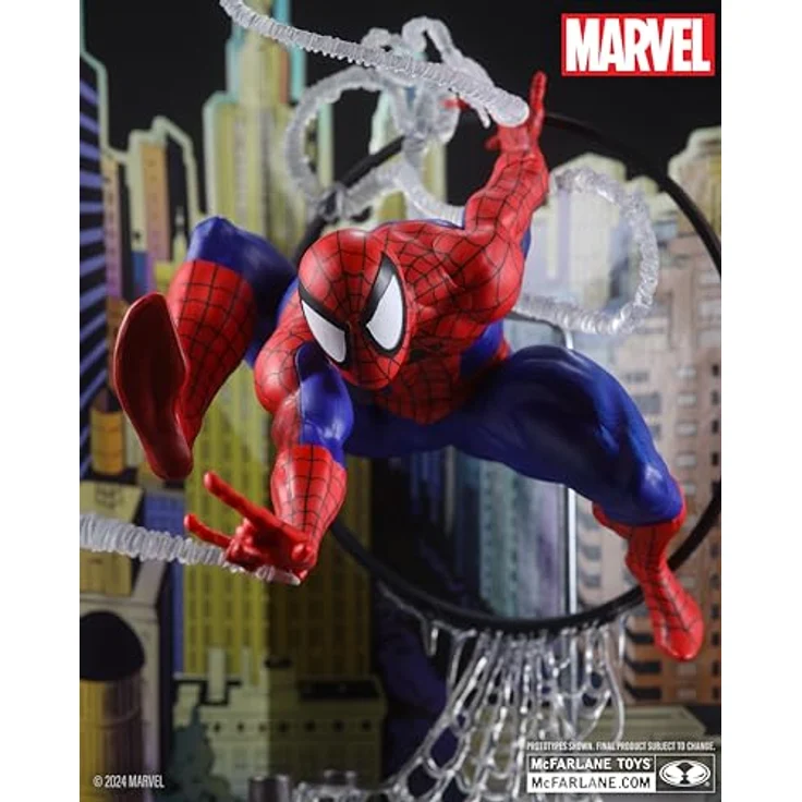 McFarlane Toys Marvel Spider-Man Posierte Figur 1:6 mit Szene und Comic, basierend auf Amazing Spider-Man #301 – Bild 2