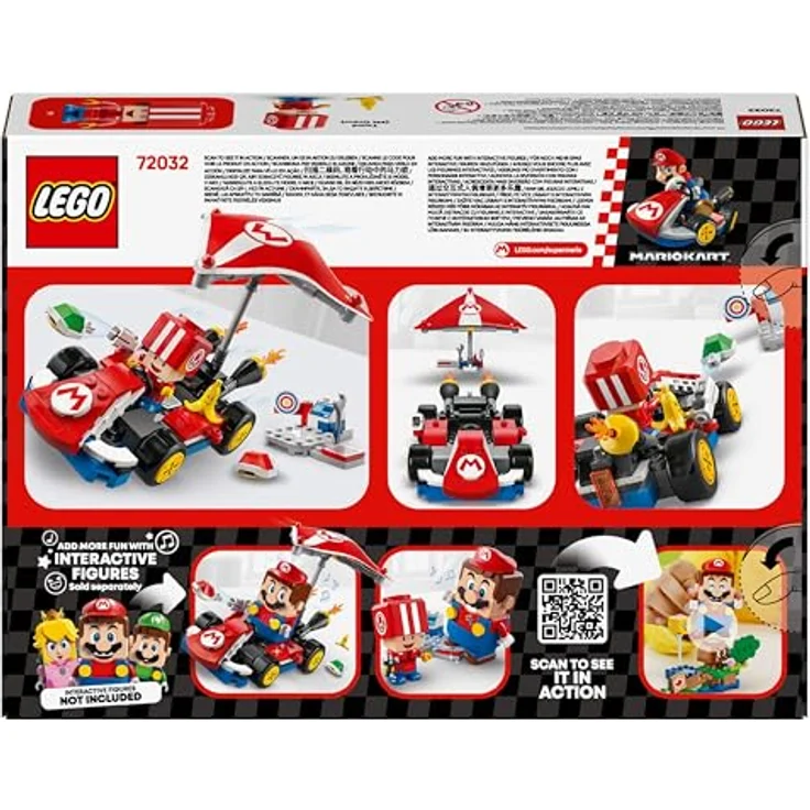 LEGO Super Mario 72032 Kart™ – Standard-Kart Bausatz mit Toad Figur und interaktiven Soundeffekten, Mehrfarbig – Bild 8