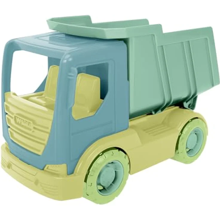 Wader 43000 - Replay Tech Truck, Kipplaster aus recyceltem Kunststoff, ca. 23 cm groß, Stahlachsen, ab 1 Jahr – Bild 1