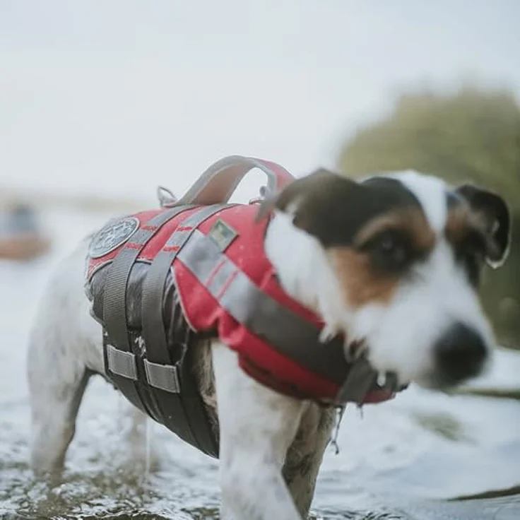Hunter Tierbedarf Schwimmweste Moss, Schwimmhilfe mit reflektierenden Elementen, auffälliger Farbe und großzügiger Handschlaufe – Bild 8