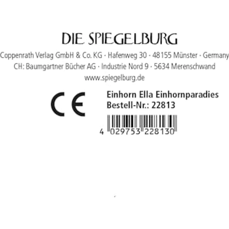 Die Spiegelburg Einhorn Ella, Kuscheltier mit glitzerndem Horn und schimmernden Flügeln, ca. 27 cm – Bild 4