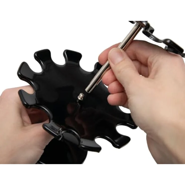 Maul Stempel Stempelträger in runder Ausführung 18 Stempel schwarz, pulverbeschichtetes Metall – Bild 6