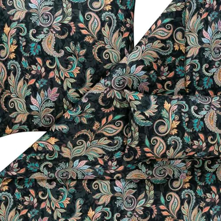 ESTELLA Bettwäsche Regina, Multicolor 3-teilig, 135x200 cm + 80x80 cm + 40x80 cm, seidig-glänzend, pflegeleicht, atmungsaktiv, 100% Baumwolle – Bild 4