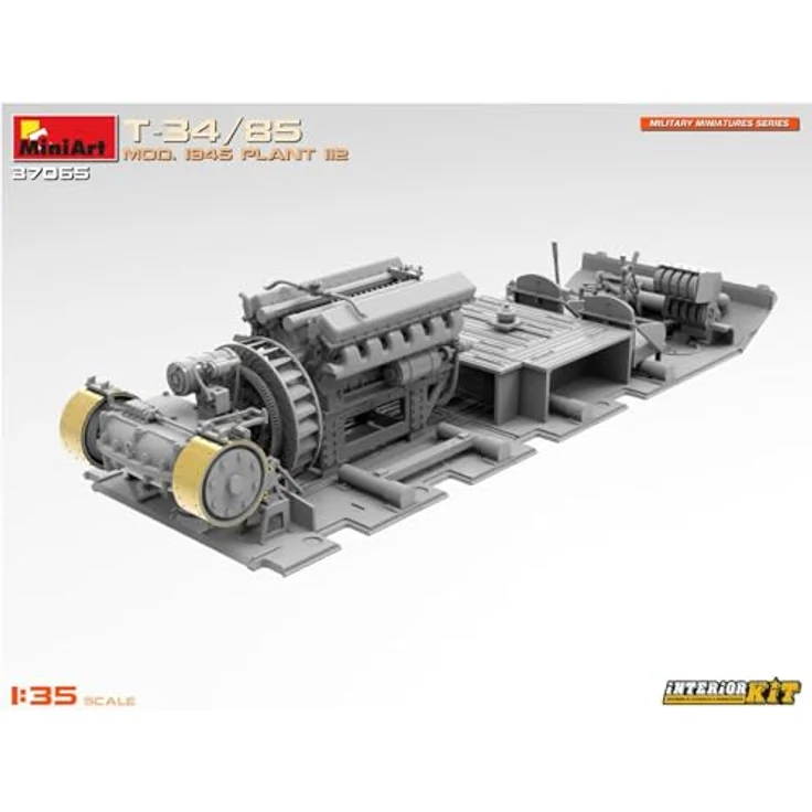 Other 1:35 T-34/85 Mod. 1945 Plant 112 Inter., Modellfahrzeug mit beweglichem Turm und originalgetreuem Interieur – Bild 11