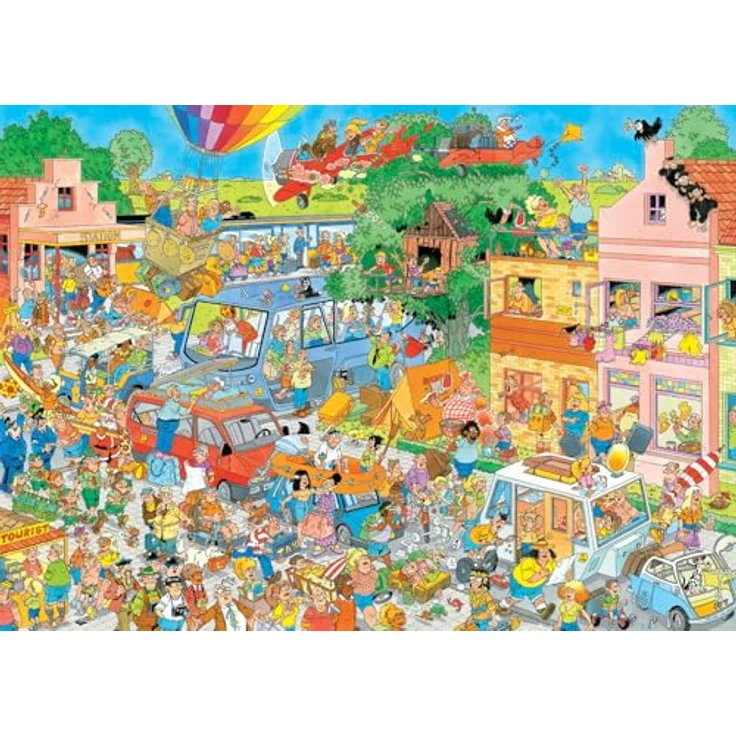 Jan van Haasteren - Der Musikshop & Urlaubssitzel - 2x1000 Teile Puzzle für Erwachsene, umweltfreundlich aus 100% recyceltem Karton – Bild 2