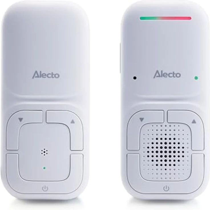Alecto DBX130 DECT Audio-Babyphone - Full Eco-Modus, 300 m Reichweite, LED-Farbindikator, lange Akkulaufzeit - modernes Design, VOX-Funktion – Bild 1