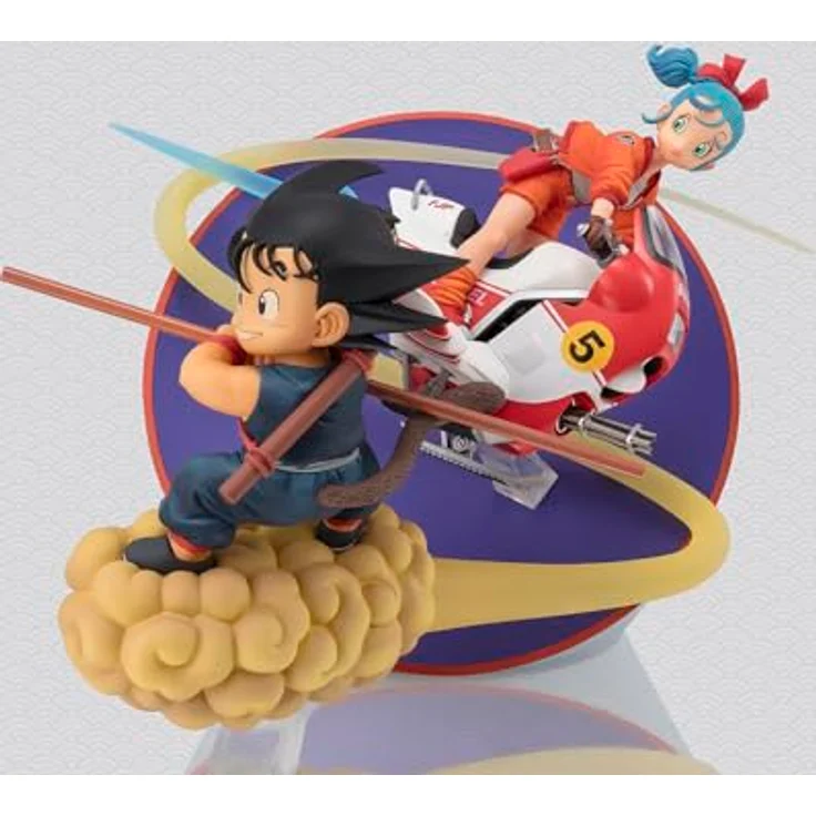 TAMASHII NATIONS Dragon Ball FiguartsZERO Son Goku & Bulma Sammelfigur, 170 mm mit transparenten Effekten und Magazin-Hintergrund, limitierte Auflage – Bild 4