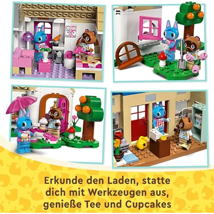 LEGO Animal Crossing Nooks Laden und Sophies Haus Set, kreatives Spielzeug für Kinder mit 2 Mini-Figuren, Geschenk für Mädchen und Jungen ab 7 Jahren 77050 – Bild 4