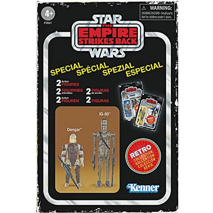 Star Wars Retro-Kollektion spezielles Kopfgeldjäger Doppelpack Dengar & IG-88, 9,5 cm große Figuren zu Star Wars: Das Imperium schlägt zurück – Bild 10