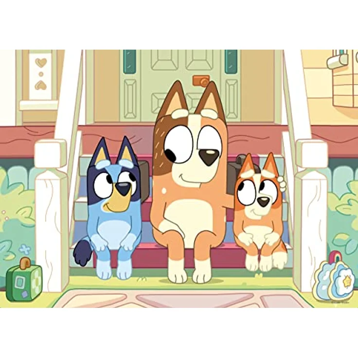Lisciani BLUEY Puzzle, 24-teiliges 2-in-1-Puzzle mit Ausmalrückseite, doppelseitig, fördert Kreativität, 35 x 25 cm, ab 3 Jahren – Bild 2