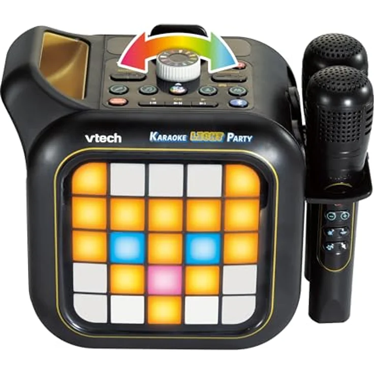 Vtech® Spielzeug-Musikinstrument Karaoke Light Party, mit 2 kabellosen Mikrofonen, 5 Modi und RGB-Lichtshow – Bild 1