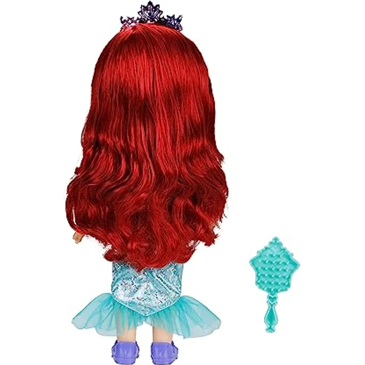 Jakks Pacific Babypuppe Disney Princess - Meine Freundin Arielle - ca. 35 cm, Meerjungfrauenkleid in Violett und Türkis-Tönen, mit RoyalReflection™ Augen – Bild 6