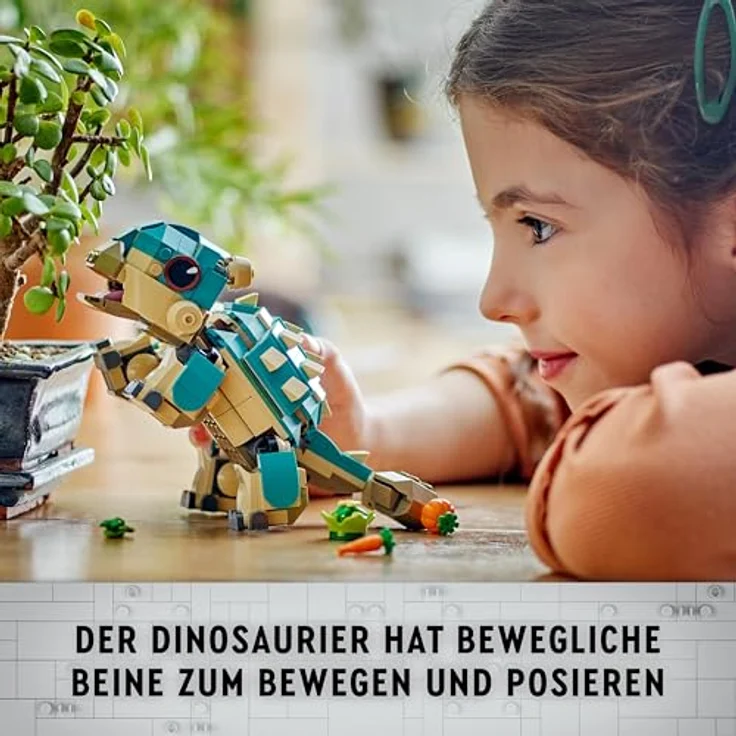 LEGO Jurassic World Baby Bumpy: Ankylosaurus, baubarer Spielzeug-Dinosaurier für Fans von Jurassic World: Neue Abenteuer, Geschenk für Jungen und Mädchen ab 7 Jahren 76962 – Bild 5