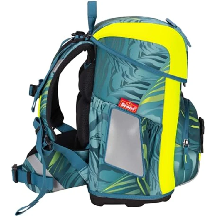 SCOUT Basic Neo Set 4-teilig Action, Schulranzen mit reflektierender Oberfläche und 2 Mäppchen, Blau – Bild 3