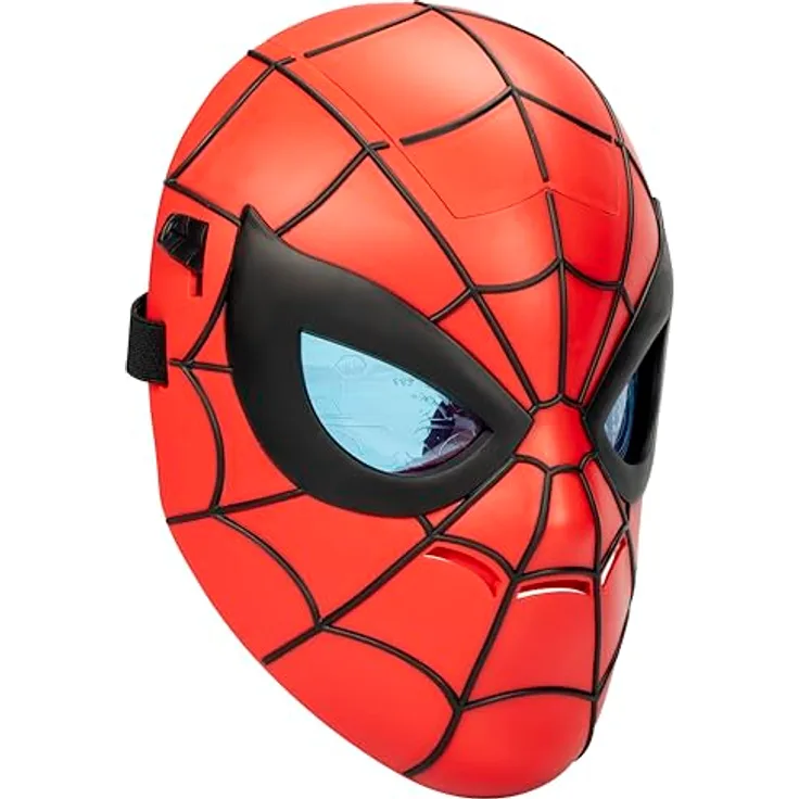 Hasbro SPIDER-MAN-Man Marvel Maske mit Lichteffekt, für Kinder ab 5 Jahren, verstellbarer Riemen, klassisches Spider-Man-Design in Rot, Blau und Schwarz