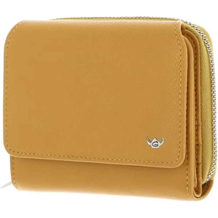 Golden Head Madrid Geldbörse RFID Leder, 11,5 cm, viel Stauraum, gelb – Bild 1
