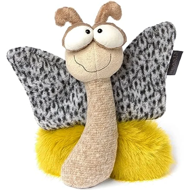 sigikid Plüschtier Happy Day, BeastsTown, Kuscheltier zum Sammeln und Schmusen, Beige/Gelb/Schmetterling – Bild 1