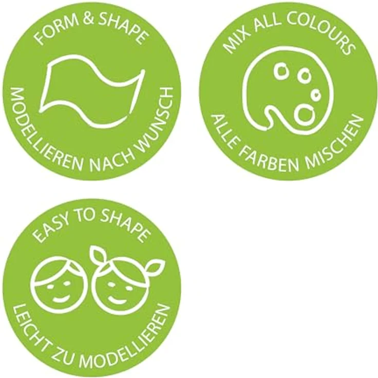 FIMO Modelliermasse kids, 16 Farben à 42 g, leicht formbar und backofenfest – Bild 4