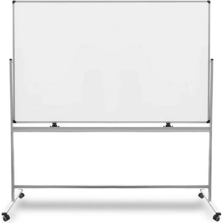 Master of Boards Stanford PRO Wandtafel Whiteboard, mobiles, drehbares Whiteboard mit kratzfester Oberfläche, 5 Größen erhältlich, Aluminiumrahmen, magnetisch