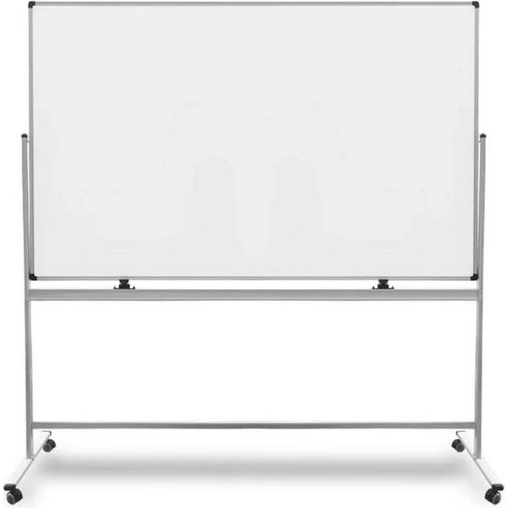 Master of Boards Stanford PRO Wandtafel Whiteboard, mobiles, drehbares Whiteboard mit kratzfester Oberfläche, 5 Größen erhältlich, Aluminiumrahmen, magnetisch