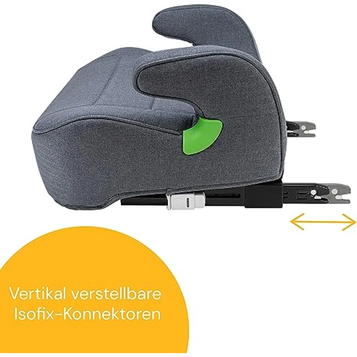Osann Kindersitzerhöhung Junior Isofix i-Size, Sitzerhöhung Auto Kinder mit Isofix ab 126cm, Booster, schwarz – Bild 8