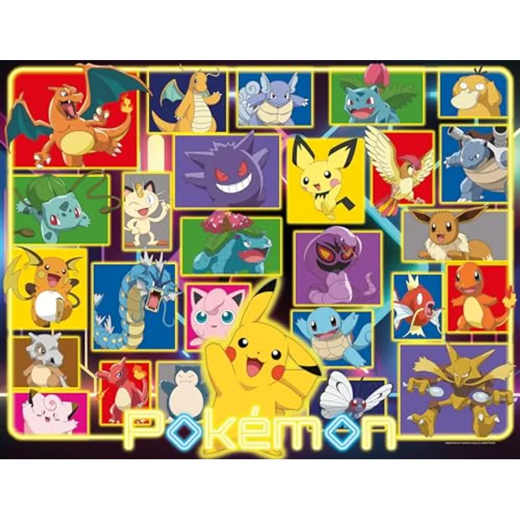 Ravensburger Puzzle 12001130 - Leuchtende Pokémon - 2000 Teile Puzzle für Erwachsene und Kinder ab 14 Jahren, Yellow