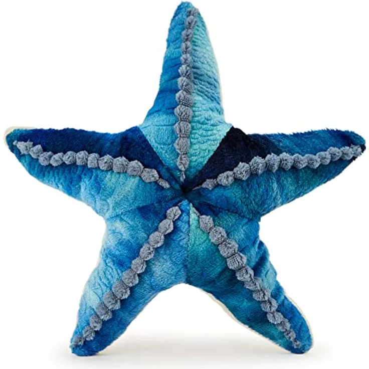 Zappi Co Blauer Seestern Plüschtier, weich gefüllt, 23-25 cm, aus recyceltem Material, für Kinder, Safari-Tiere Kollektion – Bild 4