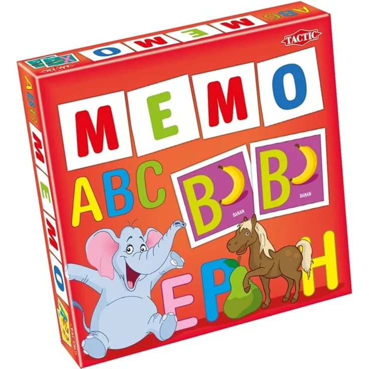 Tactic ABC Memo, Brettspiel für Paare mit Matching-Spielmechanik