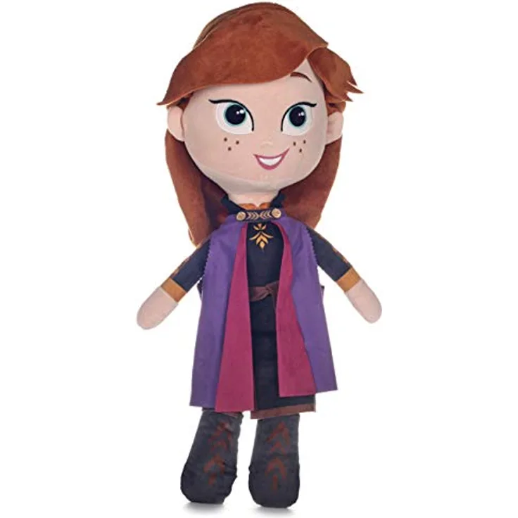 JTI GmbH Disney FROZEN 2 Plüschtier - 50cm (Anna) - Plüsch, inspiriert von Die Eiskönigin 2, Mehrfarbig