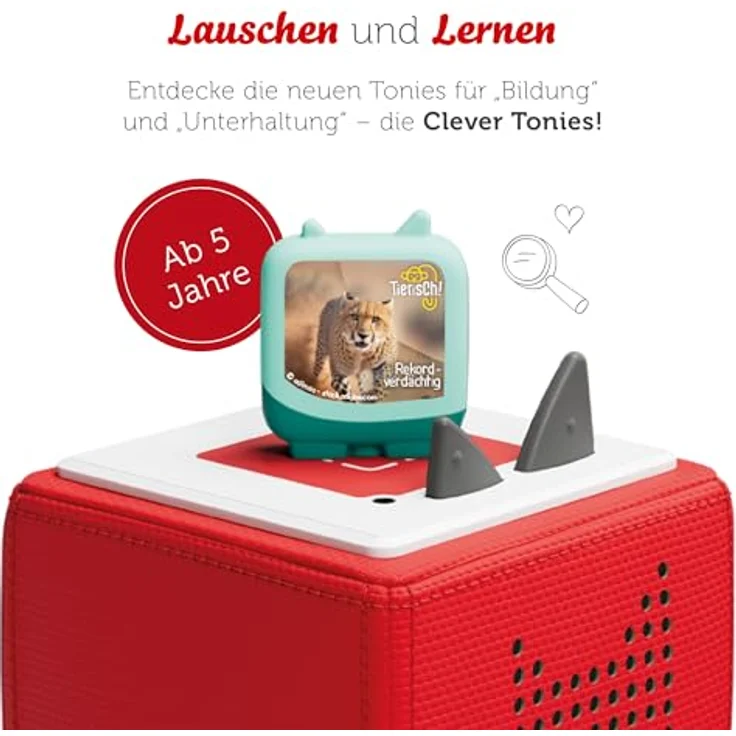 tonies Hörspielfigur Tierisch! Rekordverdächtig - Set Tierisch! 128 Minuten Laufzeit, Magnethaftend, stapelbar – Bild 2