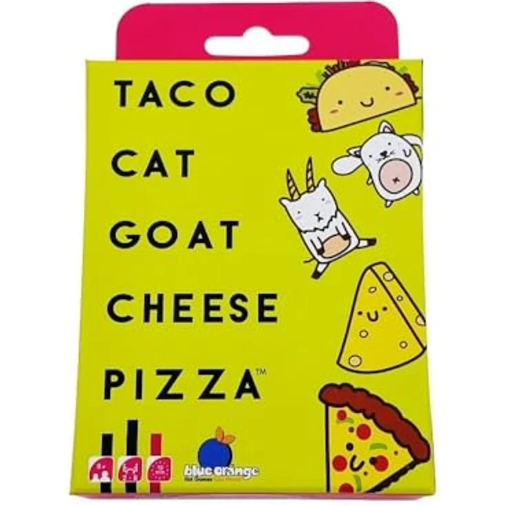 Blue Orange Taco Katze Ziegenkäse Pizza, Gesellschaftsspiel für 2 bis 8 Spieler, ab 8 Jahren, extrem einfache Regeln, 10 Minuten Spielzeit – Bild 4