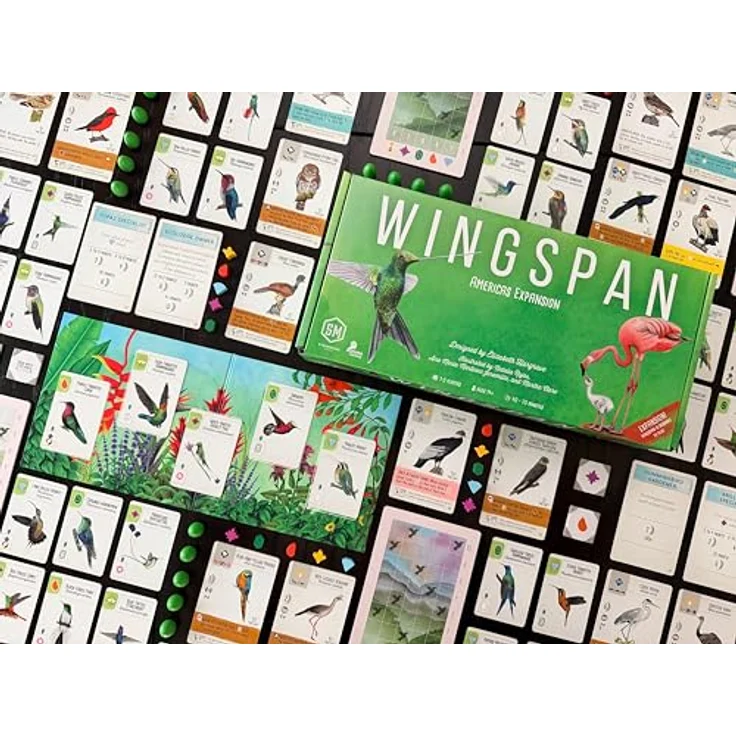 Stonemaier Games Wingspan Americas Erweiterung, Brettspiel mit Vögeln aus Mexiko, Mittel- und Südamerika, für 1-5 Spieler – Bild 3