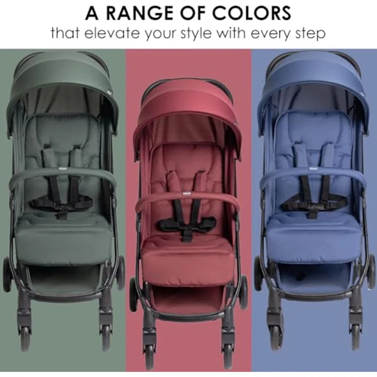 Chicco Buggy Urbino, Blau, Textil, Einhand-Faltmechanismus, 53x103x80 cm – Bild 6