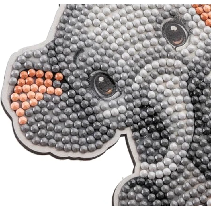 CRAFT Buddy Crystal Art Buddies, Kreativset Steckfigur Elefant mit Diamantmalerei, Sammelartikel – Bild 3