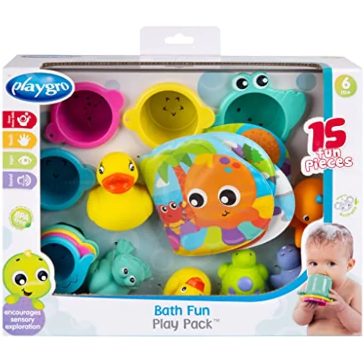 Playgro Badespielzeug Geschenkset 15-tlg.