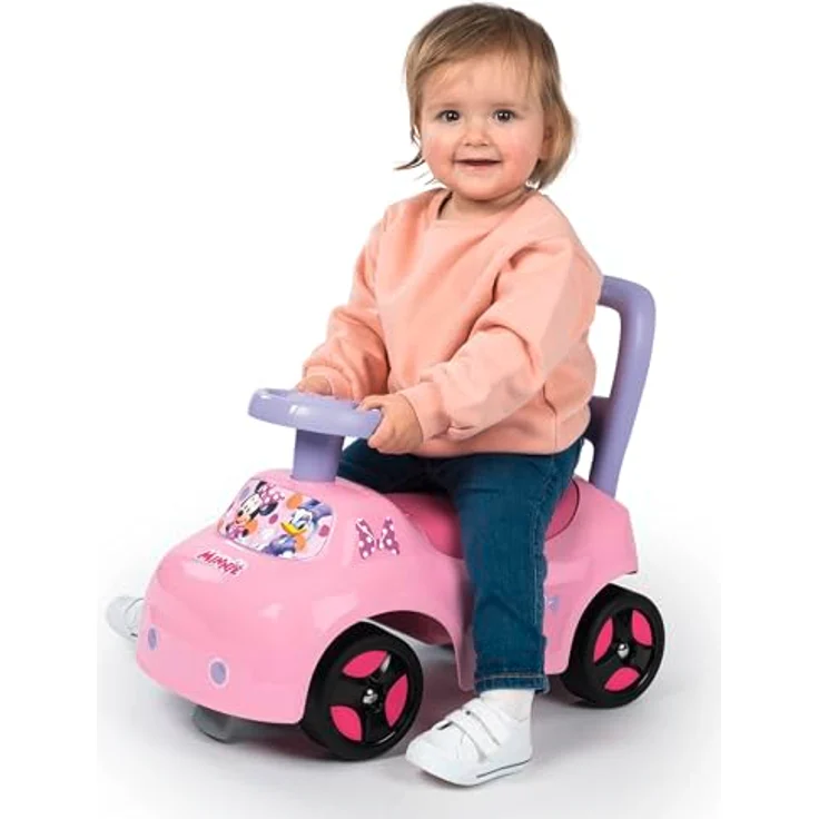 Smoby Minnie Maus Rutscher, wendiges Kinderfahrzeug mit Hupenlenkrad, Rückenstütze, Staufach und Kippschutz, für Kinder ab 10 Monaten – Bild 4