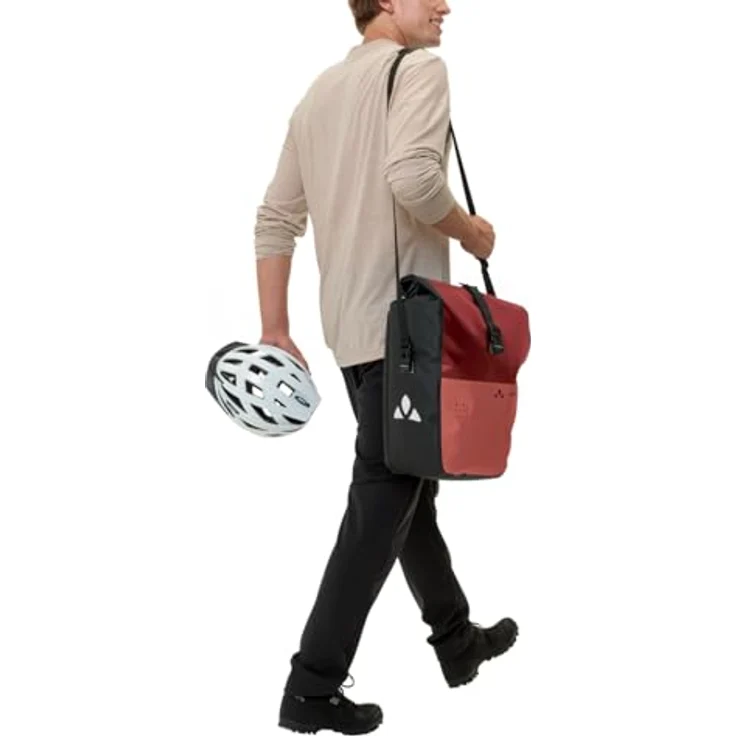 VAUDE Aqua Back Color recycelt, Gepäckträgertasche mit wasserdichtem Wickelverschluss – Bild 6
